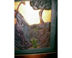 Morris and Co (possibly). An outstanding pure Arts and Crafts three fold walnut screen - Thumbnail 8