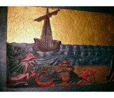 Morris and Co (possibly). An outstanding pure Arts and Crafts three fold walnut screen - Thumbnail 9