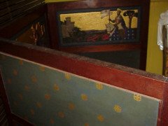 Morris and Co (possibly). An outstanding pure Arts and Crafts three fold walnut screen - Thumbnail 17
