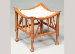 Liberty and Co. A walnut Thebes stool - Thumbnail 1