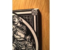 John Moyr Smith for Mintons. A set of eight Shakespearean themed 6" black tiles - Thumbnail 8
