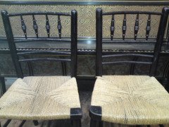 Morris and Co. A pair of Sussex side chairs - Thumbnail 4