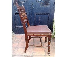 Bruce Talbert for Gillows. A rare Gothic Revival chair - Thumbnail 3
