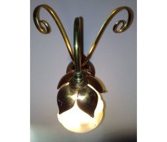 WAS Benson. A pair of Arts and Crafts copper and brass wall lights - Thumbnail 2