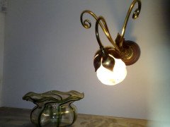 WAS Benson. A pair of Arts and Crafts copper and brass wall lights - Thumbnail 3