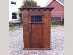 M H Baillie Scott (attributed). An Arts and Crafts single wardrobe - Thumbnail 1