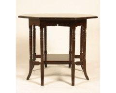An eight leg walnut sidetable - Thumbnail 1