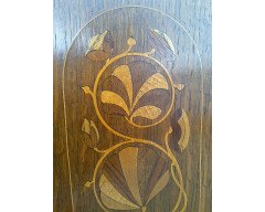 An unusual Arts and Crafts little oak settle - Thumbnail 6