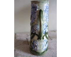 An Art Nouveau Continental twin handled vase - Thumbnail 2
