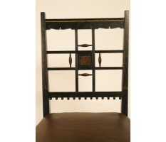 Lambs of Manchester. A pair of fine Anglo-Japanese ebonized and parcel gilt side chairs. - Thumbnail 2