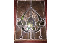 A period Arts and Crafts stained glass door - Thumbnail 4