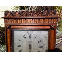 An important Gothic Revival oak bracket clock from Middlesex Guildhall - Thumbnail 3