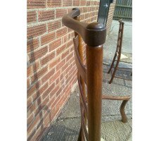 C R Ashbee for Guild of Handicraft. A beech ladderback armchair with a re-rushed seat - Thumbnail 24