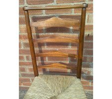 C R Ashbee for Guild of Handicraft. A beech ladderback armchair with a re-rushed seat - Thumbnail 31