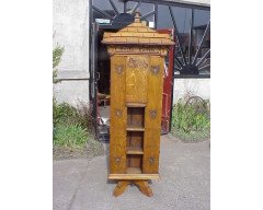 Richard Norman Shaw for W J Mackay Co. A rare Gothic Revival revolving bookcase designed for The Tabard Inn - Thumbnail 1