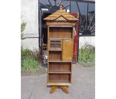 Richard Norman Shaw for W J Mackay Co. A rare Gothic Revival revolving bookcase designed for The Tabard Inn - Thumbnail 3