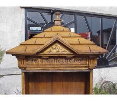 Richard Norman Shaw for W J Mackay Co. A rare Gothic Revival revolving bookcase designed for The Tabard Inn - Thumbnail 5