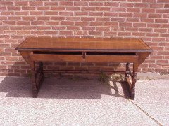 W R Lethaby for Marsh Jones and Cribb. A good two drawer Gothic Revival/Aesthetic library table - Thumbnail 3