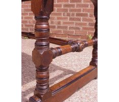 W R Lethaby for Marsh Jones and Cribb. A good two drawer Gothic Revival/Aesthetic library table - Thumbnail 8