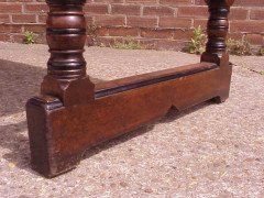 W R Lethaby for Marsh Jones and Cribb. A good two drawer Gothic Revival/Aesthetic library table - Thumbnail 9