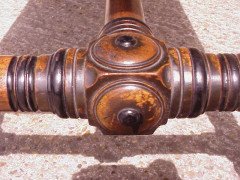 W R Lethaby for Marsh Jones and Cribb. A good two drawer Gothic Revival/Aesthetic library table - Thumbnail 11