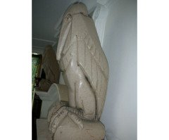 Leftco-Leeds Fire Clay Co. A pair of garden ornaments depicting stylised Pelicans. - Thumbnail 3