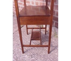E W Godwin for William Watt. An early mahogany and inlaid single drawer chess table - Thumbnail 10