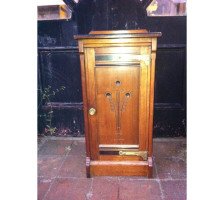 Lambs of Manchester. A near pair of superior quality Aesthetic Movement bedside cabinets. - Thumbnail 4