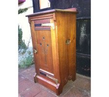 Lambs of Manchester. A near pair of superior quality Aesthetic Movement bedside cabinets. - Thumbnail 5