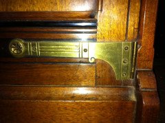 Lambs of Manchester. A near pair of superior quality Aesthetic Movement bedside cabinets. - Thumbnail 12