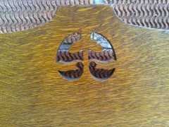 A Good Quality Arts and Crafts Oak Bureau Bookcase - Thumbnail 6