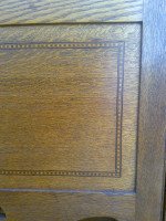 A Good Quality Arts and Crafts Oak Bureau Bookcase - Thumbnail 7