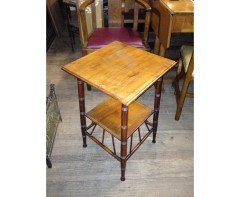 Wells and Co. A walnut square occasional table after E W Godwin - Thumbnail 4