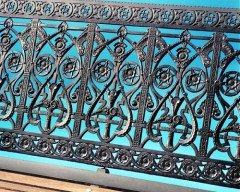 Dr Christopher Dresser. A cast iron garden bench - Thumbnail 3