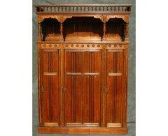 A superior quality Gothic Revival walnut Dresser - Thumbnail 1