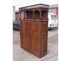 A superior quality Gothic Revival walnut Dresser - Thumbnail 4