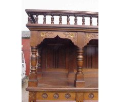 A superior quality Gothic Revival walnut Dresser - Thumbnail 7