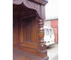 A superior quality Gothic Revival walnut Dresser - Thumbnail 8