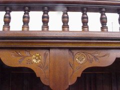 A superior quality Gothic Revival walnut Dresser - Thumbnail 9