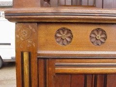 A superior quality Gothic Revival walnut Dresser - Thumbnail 10