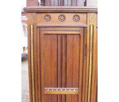 A superior quality Gothic Revival walnut Dresser - Thumbnail 11