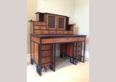 Thomas Jeckyll for C Hindley and Sons. A fine and rare walnut desk in the Anglo-Japanese style #2 - Thumbnail 2