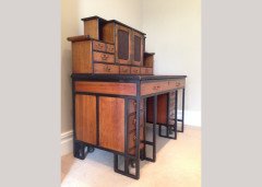 Thomas Jeckyll for C Hindley and Sons. A fine and rare walnut desk in the Anglo-Japanese style #2 - Thumbnail 3