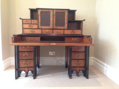 Thomas Jeckyll for C Hindley and Sons. A fine and rare walnut desk in the Anglo-Japanese style #2 - Thumbnail 4