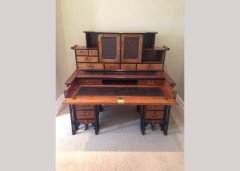 Thomas Jeckyll for C Hindley and Sons. A fine and rare walnut desk in the Anglo-Japanese style #2 - Thumbnail 5