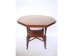 Jas Shoolbred and Co. An Aesthetic Movement walnut centre table - Thumbnail 1