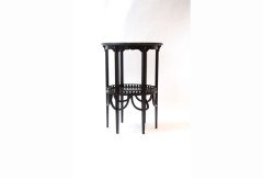 Morris and Co (attributed). Two similar Aesthetic Movement ebonised circular wine tables - Thumbnail 2