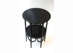 Morris and Co (attributed). Two similar Aesthetic Movement ebonised circular wine tables - Thumbnail 3