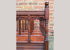 Bruce Talbert for Gillows. A mahogany Canterbury with turned finials and incised uprights - Thumbnail 12