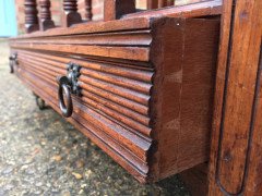 Bruce Talbert for Gillows. A mahogany Canterbury with turned finials and incised uprights - Thumbnail 15